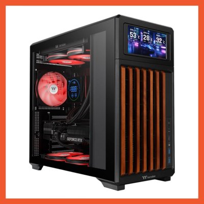 CASE THERMALTAKE TR300 TG WS BLACK(ไม่มีหน้าจอ LCD)