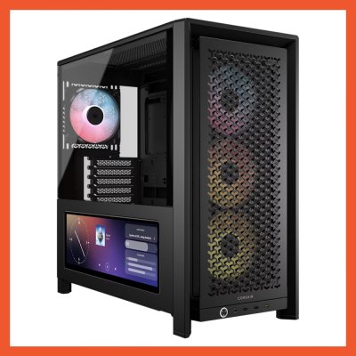 CASE CORSAIR 4000D FRAME XENEON EDGE & TEMPERED GLASS PANEL BLACK FINISH RS120 ARGB (CC-9011326-WW)