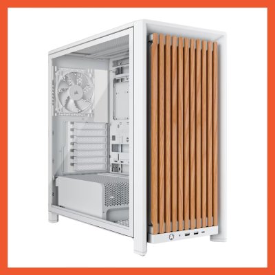 CASE CORSAIR FRAME 4000D SERIES WOOD RS WHITE MID-TOWER (CC-9011341-WW)
