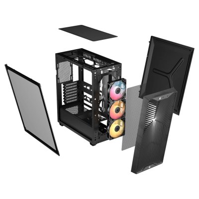 CASE CORSAIR 3200D RS ARGB MID-TOWER SMOKE (CC-9011346-WW)