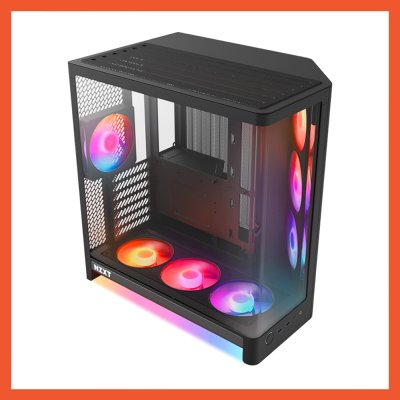 CASE NZXT H6 RGB+ COMPACT DUAL-CHAMBER AIRFLOW BLACK (CC-H62FB-P1)