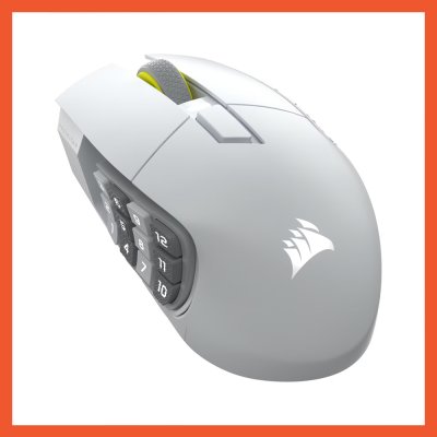 MOUSE GAMING CORSAIR SCIMITAR ELITE WIRELESS SE - WHITE (CH-9314011-AP)