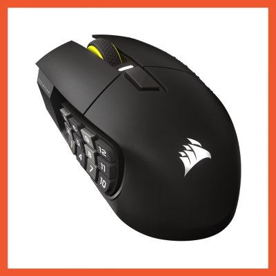 MOUSE GAMING CORSAIR SCIMITAR ELITE WIRELESS SE - BLACK (CH-9314014-AP)