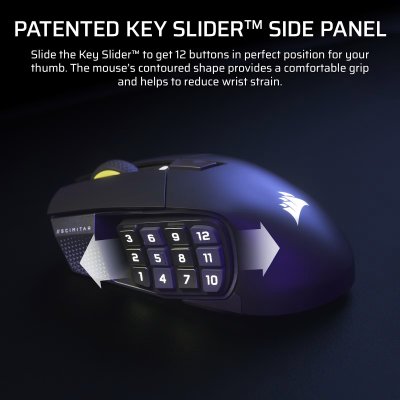 MOUSE GAMING CORSAIR SCIMITAR ELITE WIRELESS SE - BLACK (CH-9314014-AP)