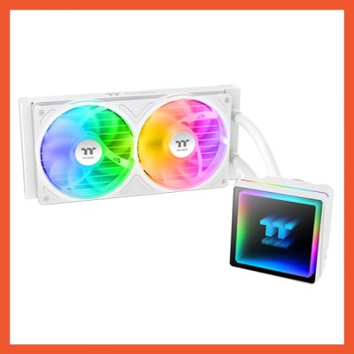 CPU LIQUID COOLING THERMALTAKE TH240 V3 ARGB SNOW (CL-W467-PL12SW-A)