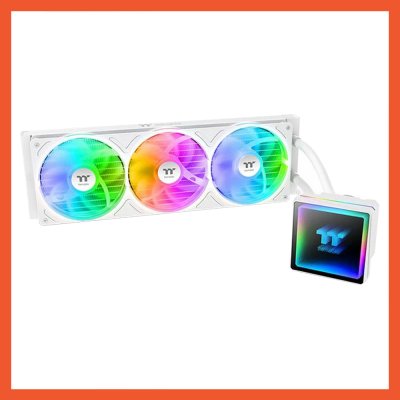 CPU LIQUID COOLING THERMALTAKE TH360 V3 ARGB SNOW (CL-W468-PL12SW-A)