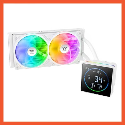 CPU LIQUID COOLING THERMALTAKE TH240-S V3 ARGB SNOW (CL-W471-PL12SW-A)