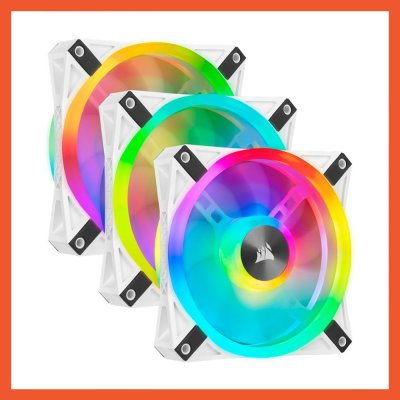 CORSAIR FAN CASE QL120 DUAL RGB WHITE PACK 3