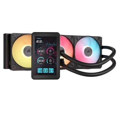 CPU LIQUID COOLING CORSAIR iCUE LINK TITAN II 360 RX LCD BLACK (CW-9061045-WW)