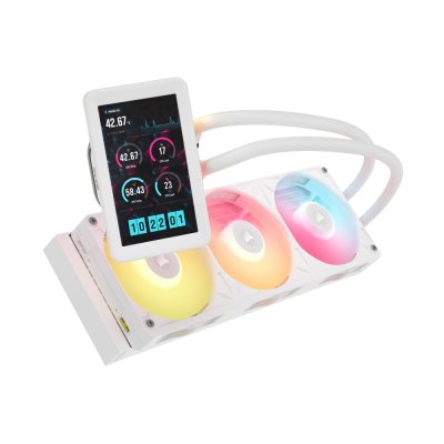 CPU LIQUID COOLING CORSAIR iCUE LINK TITAN II 360 RX LCD WHITE (CW-9061046-WW)
