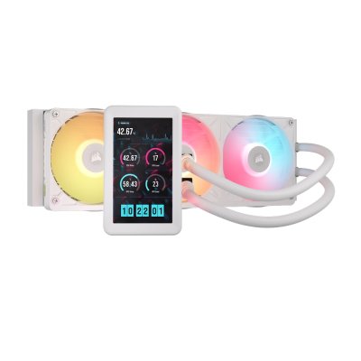 CPU LIQUID COOLING CORSAIR iCUE LINK TITAN II 360 RX LCD WHITE (CW-9061046-WW)