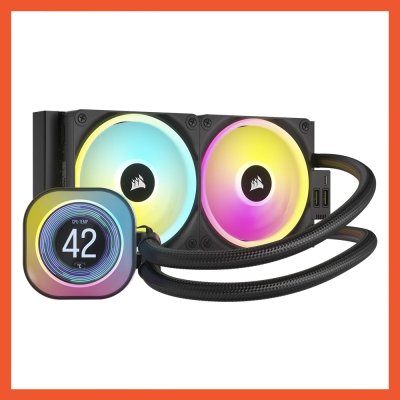 CPU COOLING CORSAIR ICUE LINK H100i LCD BLACK CPU COOLING CORSAIR ICUE LINK H100i LCD BLACK