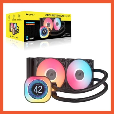 CPU COOLING CORSAIR ICUE LINK TITAN 240 RX LCD RGB Black (CW-9061022-WW)