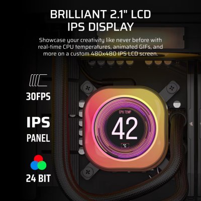 CPU LIQUID COOLING CORSAIR iCUE LINK TITAN RX LCD 360 BLACK (CW-9061023-WW)