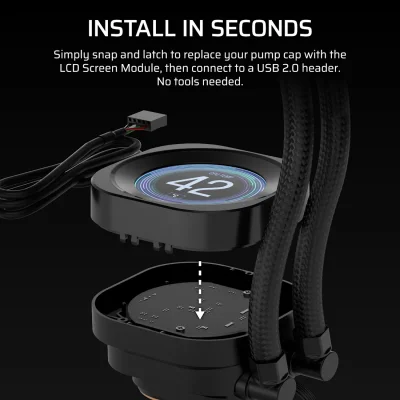 CORSAIR NAUTILUS RS LCD SCREEN MODULE BLACK (CW-9061029-WW)