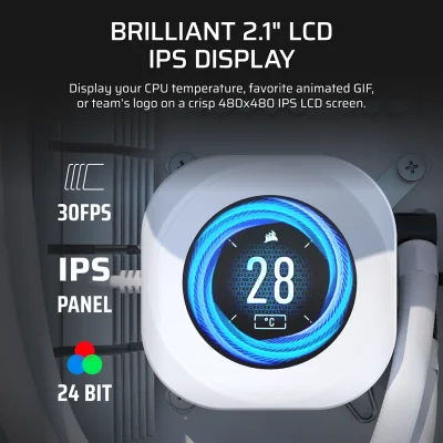 CORSAIR NAUTILUS RS LCD SCREEN MODULE WHITE (CW-9061030-WW)