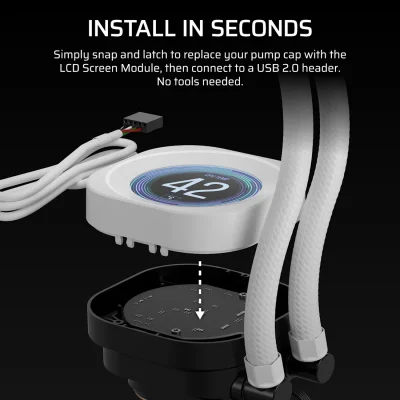 CORSAIR NAUTILUS RS LCD SCREEN MODULE WHITE (CW-9061030-WW)