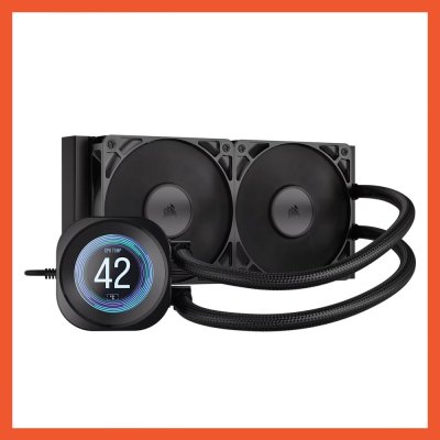 CPU LIQUID COOLING CORSAIR NAUTILUS 240 RS LCD - BLACK (CW-9061031-WW)