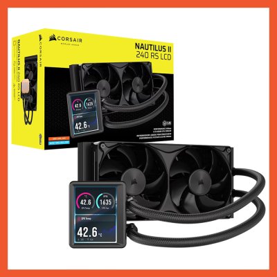 CPU LIQUID COOLING CORSAIR NAUTILUS II 240 RS LCD BLACK (CW-9061051-WW)
