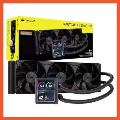 CPU LIQUID COOLING CORSAIR NAUTILUS II 360 RS LCD BLACK (CW-9061053-WW)