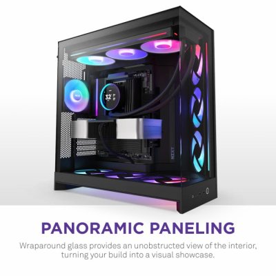 CASE NZXT H9 FLOW RGB (2025) BLACK : CM-H92FB-R1