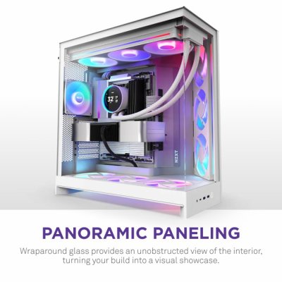 CASE NZXT H9 FLOW RGB [2025] WHITE : CM-H92FW-R1