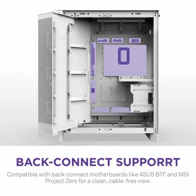 CASE NZXT H9 FLOW RGB [2025] WHITE : CM-H92FW-R1