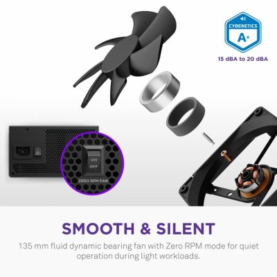 POWER SUPPLY NZXT C1000 CORE BLACK 1000W 80+ GOLD (PA-0G3BB-US)
