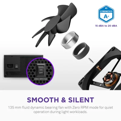 POWER SUPPLY NZXT C1000 GOLD CORE 1000W 80+ GOLD BLACK