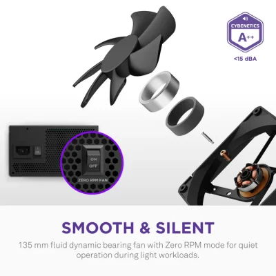 POWER SUPPLY NZXT C850 GOLD CORE 850W 80+ GOLD BLACK