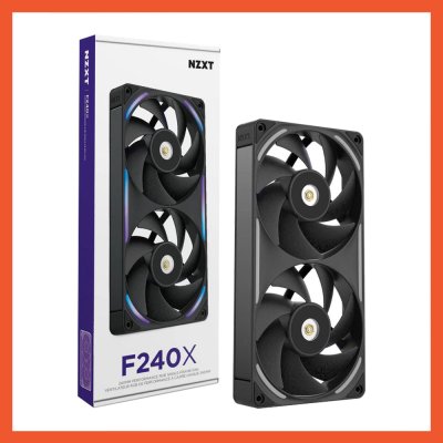 NZXT FAN CASE F240X RGB 240MM SINGLE FRAME BLACK