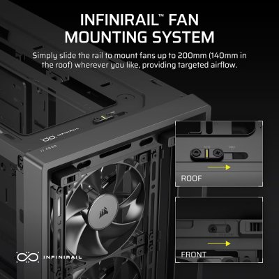 CASE CORSAIR FRAME 4000D SERIES WOOD RS BLACK MID-TOWER (CC-9011340-WW)