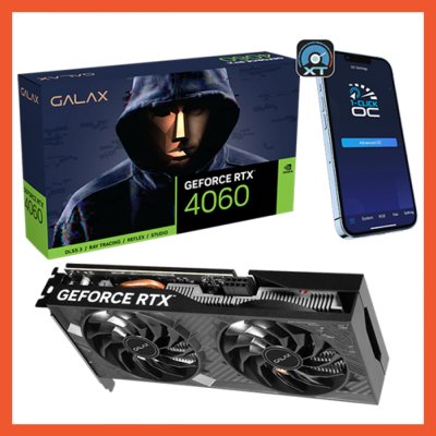 การ์ดจอ GALAX NVIDIA RTX 4060 1-Click OC 2X V2 8GB GDDR6