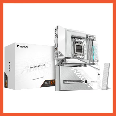 MAINBOARD GIGABYTE X870 AORUS STEALTH ICE DDR5 AM5