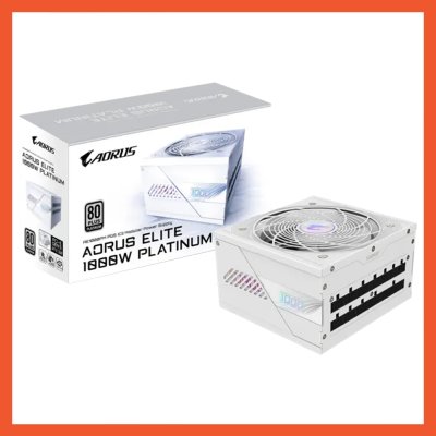 POWER SUPPLY AORUS ELITE PCIE5 1000W 80+ PLATINUM (GP-AE1000PM-PG5-ICE)