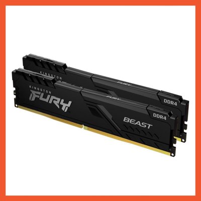 RAM DDR 4 32GB (16GBx2) 3200MHz KINGSTON FURY BEAST (BLACK)