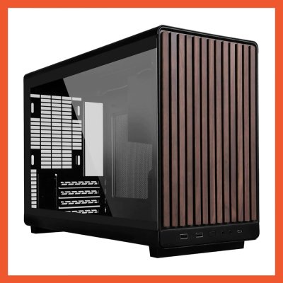 CASE LIAN LI A3-mATX GLASS PANEL EDITION WOODEN BLACK