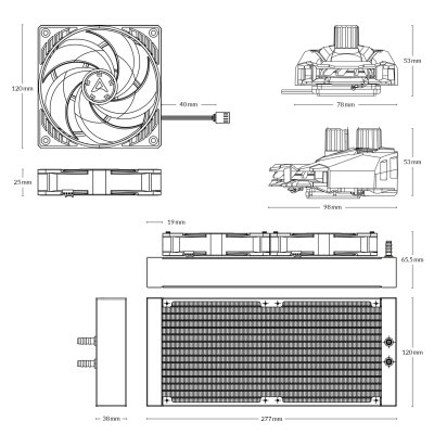 CPU LIQUID COOLING ARCTIC FREEZER II - 240