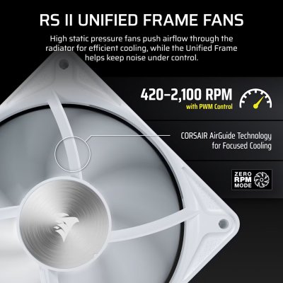 CPU LIQUID COOLING CORSAIR NAUTILUS II 240 RS LCD WHITE (CW-9061052-WW)