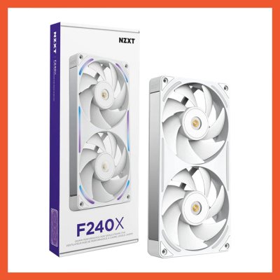 NZXT FAN CASE F240X RGB 240MM SINGLE FRAME WHITE