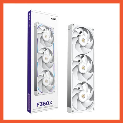 NZXT FAN CASE F360X RGB 360MM SINGLE FRAME WHITE