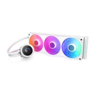 CPU LIQUID COOLING NZXT KRAKEN PLUS 360 RGB WHITE (RL-KR360-W2)
