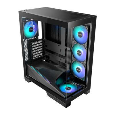 CASE OKINOS AQUA 9 BLACK MID TOWER