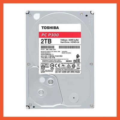 HDD (ฮาร์ดดิสก์) TOSHIBA 2TB 7200RPM 256MB P300