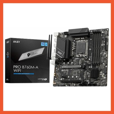 MAINBOARD MSI PRO B760M-A WIFI DDR5 SOCKET LGA 1700 MAINBOARD MSI PRO B760M-A WIFI DDR5 SOCKET LGA 1700