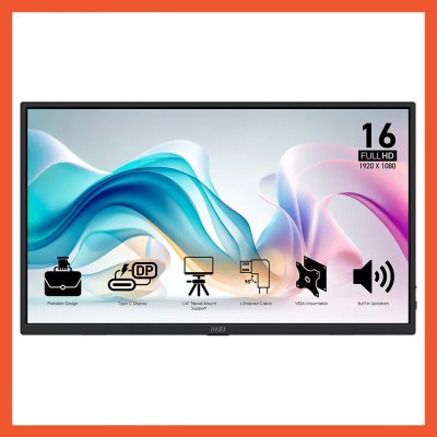 MONITOR PORTABLE MSI PRO MP165 E6 15.6'' IPS 60Hz