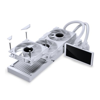 CPU LIQUID COOLING PHANTEKS GLACIER ONE LCD 360M25 WHITE