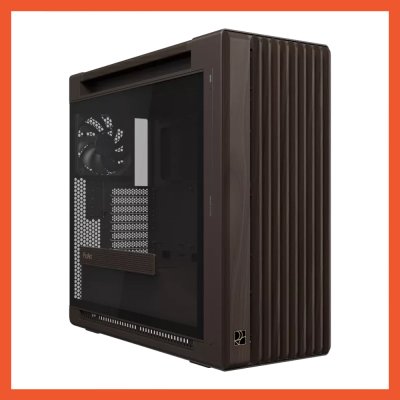 CASE ASUS PROART PA602 WALNUT WOOD TG RETRO BROWN