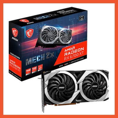 การ์ดจอ RADEON MSI RX 6700 XT Radeon MECH 2X 12GB GDDR6 การ์ดจอ RADEON MSI RX 6700 XT Radeon MECH 2X 12GB GDDR6