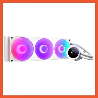 CPU LIQUID COOLING NZXT KRAKEN PLUS 360 RGB WHITE (RL-KR360-W2)